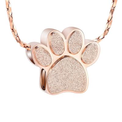 China CLASSIC Paw Print Urn Necklace for Ashes, Cremation Jewelry for Ashes Keepsake Pendant for Pet/Dog's/Cat's Memorial Gifts for Man/Women for sale