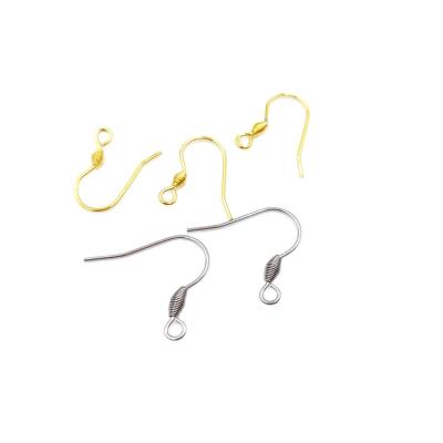 China Stainless Steel Classic Earring Base Hooks For Earrings Making Earwire Stainless Steel Jewelry Accessories DIY for sale