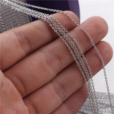 China Custom Wholesale Environmentally Friendly Hoyo Stainless Steel O Chain Jewelry Chain For Necklace Bracelet Making for sale