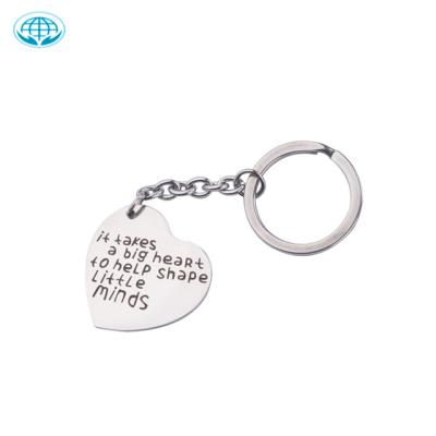 China Collections/Hoyo Custom Logo Heart Shape Metal Personalized Key Chain Promotion Gift For Promotion for sale