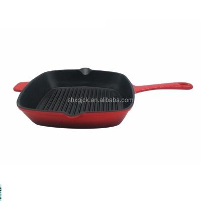 China Thickness Disposable Enamel Cast Iron Non-Stick Pizza Pan Maker for sale