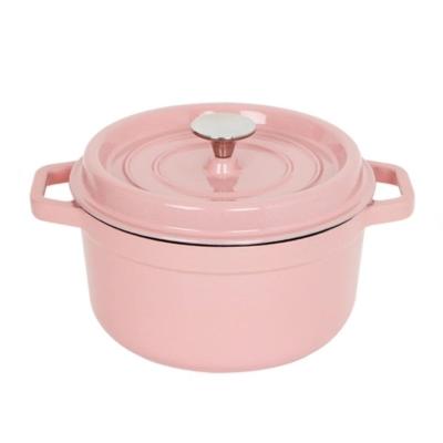 China Sustainable Cast Iron Enameled Soup Casserole Cooking Pot for sale