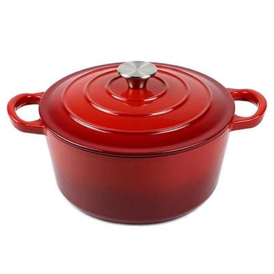 China Durable cast iron kitchenware nonstick enamel cookware high quality casserole set wholesale for sale