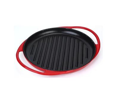 China Disposable Cast Iron Enamel Baking Supplies Enamel Tray Supplies Casserole for sale