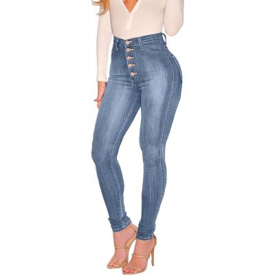 China Women's Anti-Pilling Waist Stretch Curvy High Butt Lifting Skinny Colombian Jeans for sale