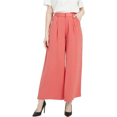 China Anti-pilling Women High Waist Casual Wide Leg Long Palazzo Pants Pants Normal Waist for sale