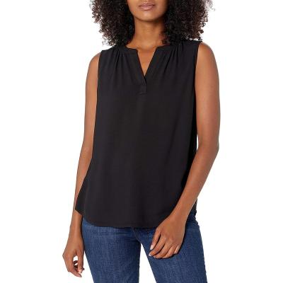 China QUICK DRY women's sleeveless woven shirt for sale