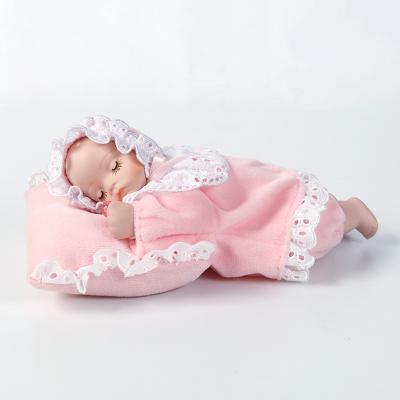 China Lovely Shape 2018 New Style Porcelain Doll Sleeping Baby Shaking Music Box Doll Creative Gifts Birthdays Christmas Gift for sale