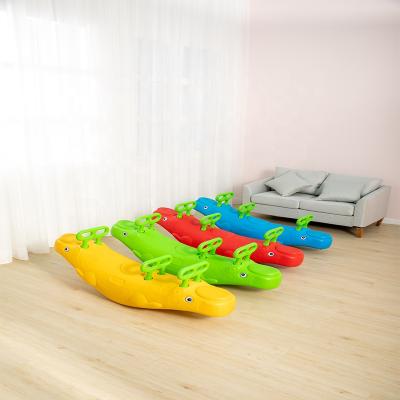 China Kindergarten Plastic Outdoor Indoor Children's Household Toys Double Baby Rocking Horse Balance Indoor Seesaw for sale