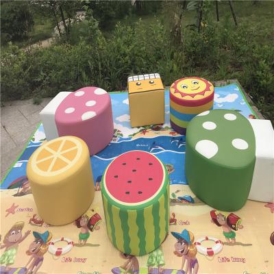 China MULTIFUNCTIONAL PVC And High Quality Sponge Indoor Soft Playground Equipment For Lovely Space Indoor Fruit Soft Play Mix for sale