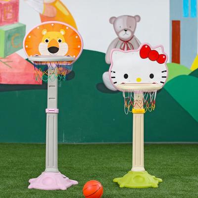 China PE Safety Indoor Funny Plastic High Quality Small Kids Basketball Stand for sale