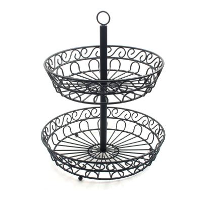 China Snack art iron stylish and instagram sustainable collapsible basket with candy fruit basket wholesale imperial for sale