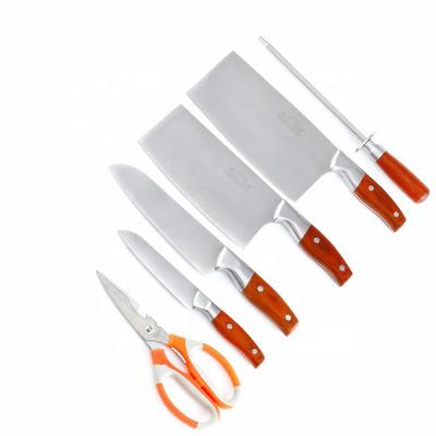 China 7 Pieces Durable High Quality Kitchen Stainless Steel Knife Set for sale