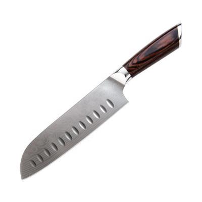 China Durable Wooden Germany Handle Stainless Steel Knife 7 Inches for sale