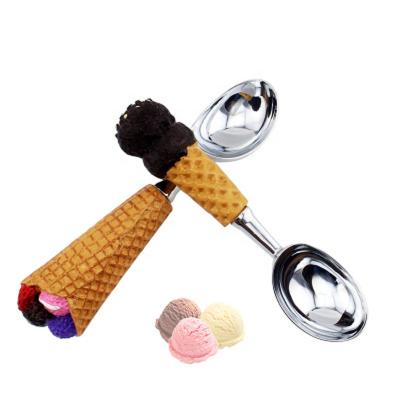 China Viable New Design Ice Scoop Resin Handle Zinc Alloy Ice Cream Scoop for sale