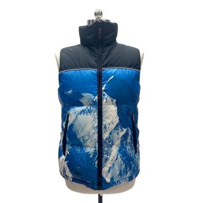 China Breathable Outdoor Thick Zipper Sleeveless Men's Collar Stand Collar Stripper Vest Winter Service Vest for sale