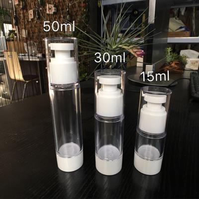 China No Residue The Emulsion Eye Gel PETG Bottle Dispenser Pump Plastic Bottle Capacity Of 15ml 30ml 50ml for sale