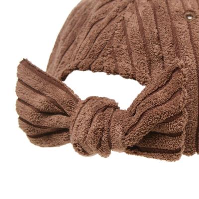 China 2021 Autumn New Design Bow Corduroy JOINT Hats For Women Snapback Covers Winter Sports Warm Hats for sale