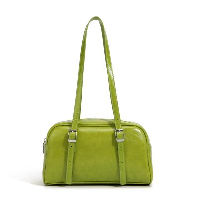 China 2021 New Design Fashion Avocado Green High Quality Large Capacity PU Women Leather Handbags Cross - Body Shoulder Bags for sale