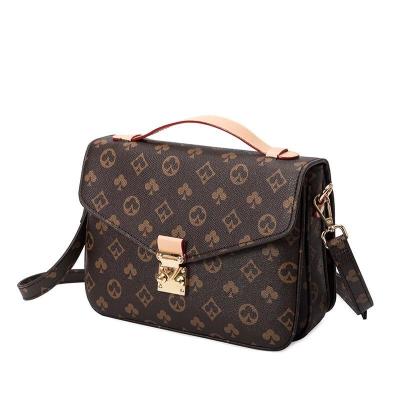 China Fashion Famous Brand Luxury Designer High Quality Embroidery Letters Leather Handbags Women Shoulder Bags Purses for sale