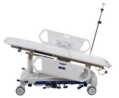 China Commercial Hydraulic Furniture Hospital Furniture Medical Emergency Transport Patient Stretcher , Hospital Bed for sale