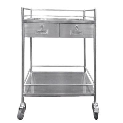 China Stainless Steel Commercial Hospital Furniture Hospital Furniture Trolley Nursing Cart Emergency Medical Trolley for sale