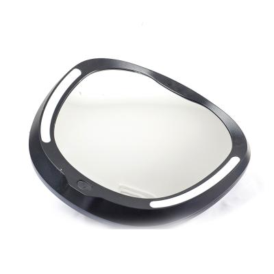 China Hot Net Red Mirror Makeup Mirror With Light Baby Mirror Back Seat Car LED Makeup Convenient Mirror for sale