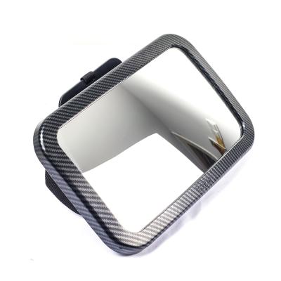 China Carbon Fiber Printing High Quality Makeup Sun-shading Mirror Baby Cosmetic Mirror for sale