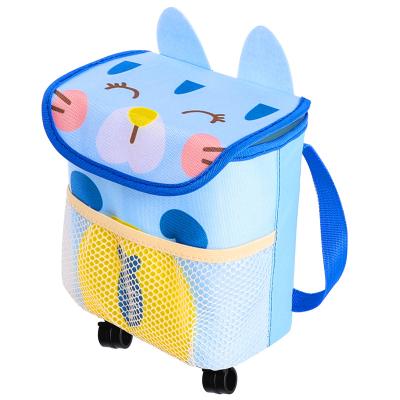 China Amazon Sale of NEW Best Custom Creative Cartoon Car Waterproof Trash Can With Folding Lid And Storage Bag Car Storage Box for sale