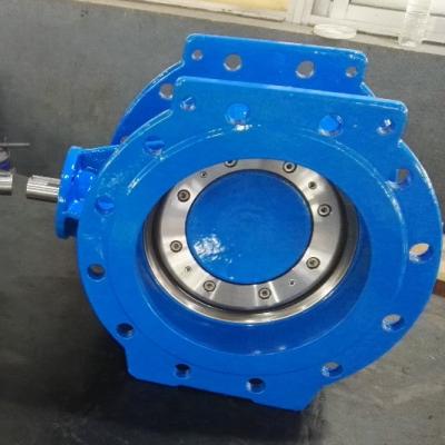 China General DIN Standard Double Disc Butterfly Valve Automatic Electric Eccentric Acc To EN593 With Flange Connection for sale