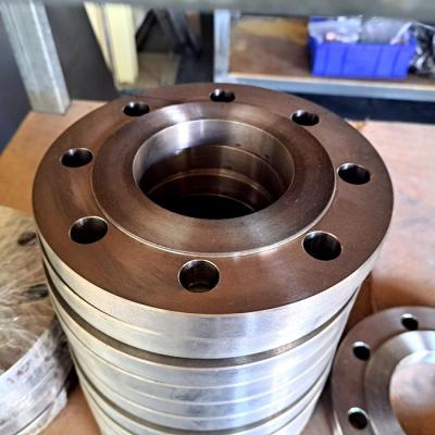 China Corrosion Resistant Forged Casting Flange with Sandblasted Finish and Titanium Alloy for sale