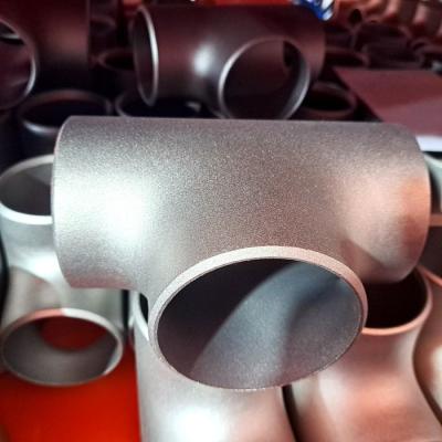 China Lighe Silver Gray Straight Titanium Pipe Fittings -0.8-8.0mm In ASME B16.5 for sale