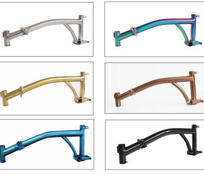 China Factory Hot Sell Titanium Alloy Folding Bike Frame Size 1.5mm And All Spare Parts for sale