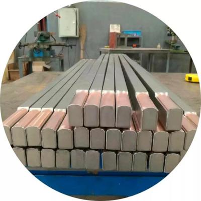 Chine barre de cuivre plaquée de Ti de 3.0mm-85mm ASTM B432 pour la galvanoplastie d'électrolyse à vendre