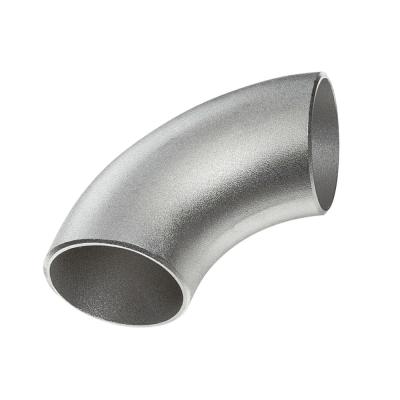 China Manufacturer ASME B16.9 Grade 2  seamless titanium Pipe Fittings 90 Degree Elbow for sale