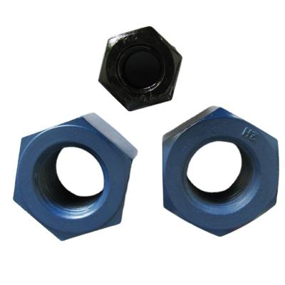 China heavy industry heavy industry hex nut astm a194 grade 2h astm a193 gr b7 stud bolt with heavy 2h hex nut all size for sale