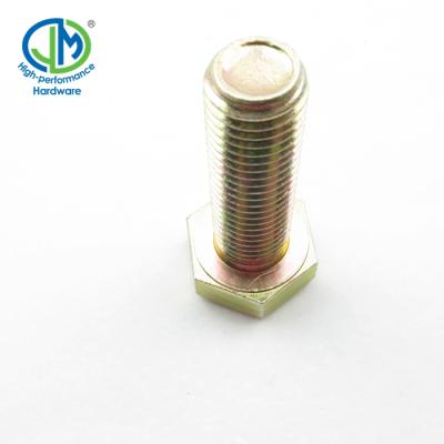 China Yellow Galvanized Hex Hex Stainless Steel Cap Screw Carbon Steel Cap Bolt for sale