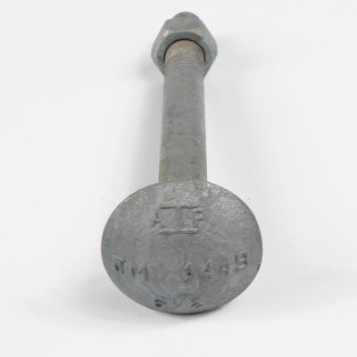 China JM Brand H.D.G M27 M36 M18 Step Bolt Class 4.8 Steel Round Head Bolt 6.8 8.8 for sale