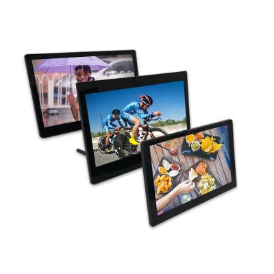 China Clock 10 Inch Display Digital Photo Frame 4k Playback Wifi Video Hd Smart Advertising Picture for sale