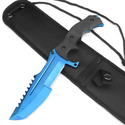 China hunting knife cs go hunter/hunter blue steel knife for sale