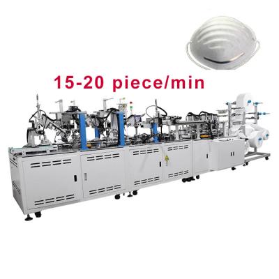 China Price n95 cup type disposable dust ce medical servo factory medical servo full automatic ultrasonic shape cloth face mask making machines for sale