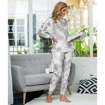 China Wholesale Ladies Night Wear Custom Women's Custom Women's Pijama OEM/ODM QUICK DRY Nightgown Long Sleeve Pajamas Two Piece Sets Loungewer for sale