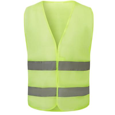 China 69*60*0.5cm universal fluorescent yellow safety reflective vest with zipper for sale