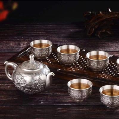 China Viable metal tea set for sale