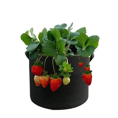 China Durable Heavy Duty Vegetable Growing 400g Thick Felt Grow Bags Non Woven Fabric For Growing Pot for sale