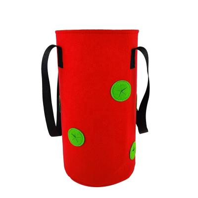 China Durable Newcomers Hanging Flower Grow Bags Non Woven Seedling Grow Bag For Strawberry Factory Price for sale