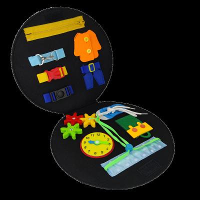 China Factory Factory OEM Education Foldable Early Sun Flower Busy Board Manufacturer Felt Busy Board Quiet Busy Book for sale