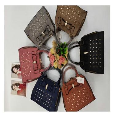 China Fashion 4.68 Dollar Model A8-019 PU Leather Good Quality Women Bag Handbags With Different Patterns for sale