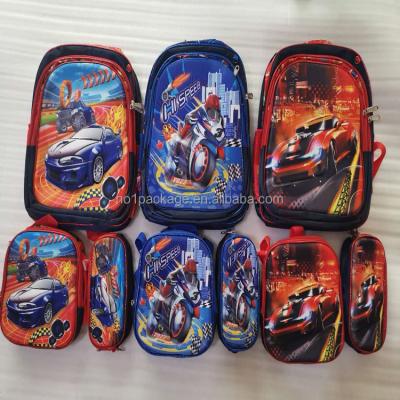 China Waterproof 7.35 Dollar YH-YJ052 Series School Bag Set Big Bag Size 38x25x30cm Mix 6 Patterns For School Bags for sale