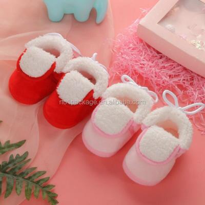 China 0.96 Dollar Model YH-LBB004 Lightweight Winter Shoes 0-1 Year Old Crib Wedding Running Non-slip Stylish Shoes for sale